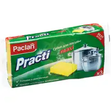 689928 Губки для мытья посуды 3шт/уп. PACLAN