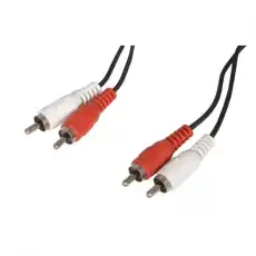 Кабель 2x2 RCA, 3 м, Buro, чер, BAAC024-3 1465709