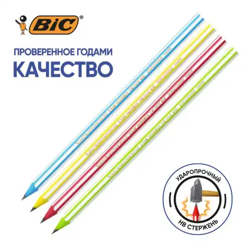 Карандаш чернографитный BIC Evolution Stripes 1496337
