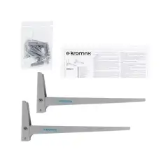 Кронштейн Kromax MICRO-4, СВЧ, настенный, фиксированный, сер 1296654