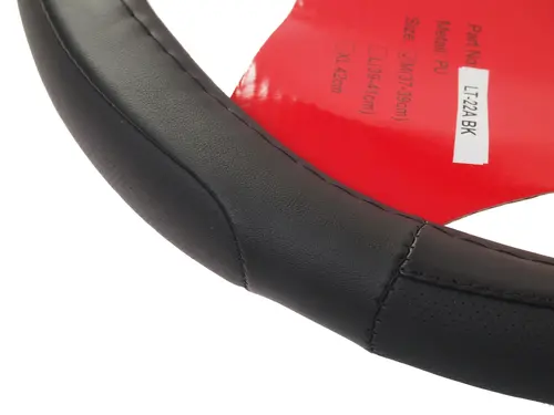 Оплетка руля MIS-LT-22A (M) BLACK кожа MISTAR /1/25 MISLT22ABKM