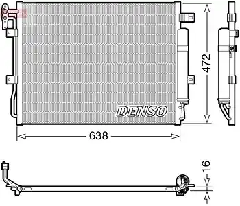Радиатор кондиционера (конденсатор) DENSO LR018405