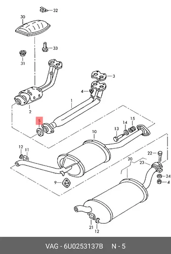 УПЛОТНИТ. 6U0253137B VAG