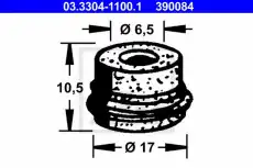 03.3304-1100.1 ВТУЛКА РЕЗИНОВАЯ ATE