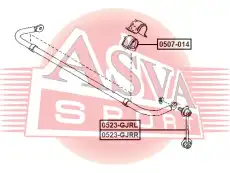 ВТУЛКА СТАБИЛИЗАТОРА ЗАДНЕГО 0507-014 ASVA
