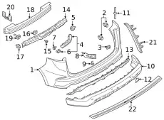 BUMPER ASY - REAR KT4Z17K835UCPTM FORD