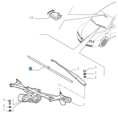 Щетка стеклоочистителя 71805141 ALFA ROMEO