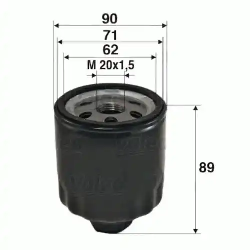 Фильтр масляный VALEO 586004 Renault