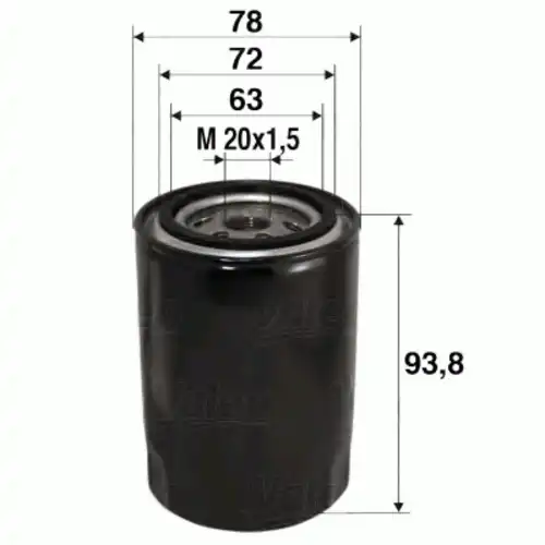 Фильтр масляный VALEO 586080