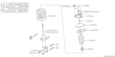 пружина передняя Sub 20330FE050 SUBARU