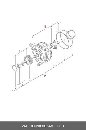 Генератор VAG 03G903016AX