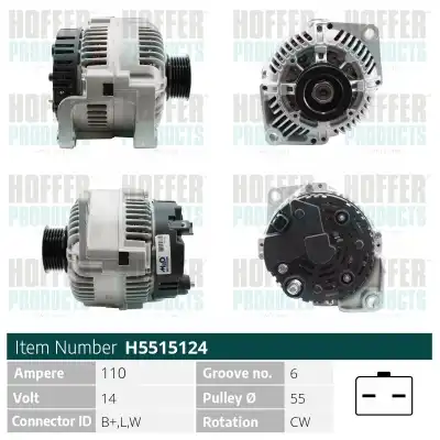 Генератор HOFFER H5515124