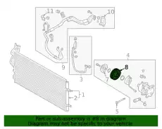 PULLEY ASSY - A/C COMPRESSOR 97643H2100 HYUNDAI