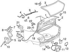 RETAINER,A/CL(LENGTH 18.0) 24574578 PONTIAC