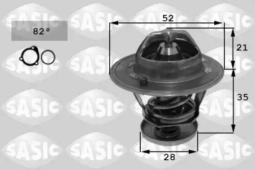 Термостат системы охлаждения SASIC 3306139