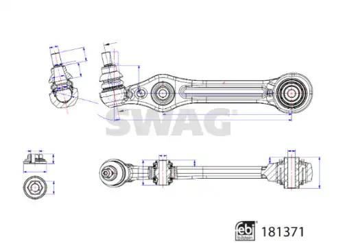 Рычаг подвески SWAG 33 10 8212