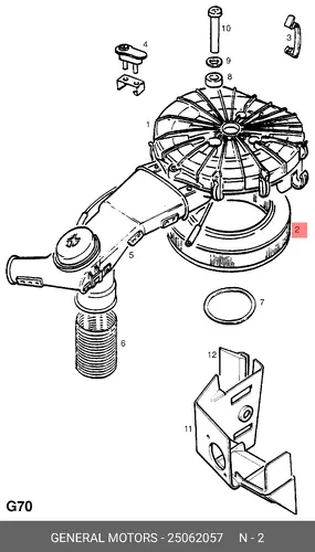 Фильтр воздушный GM 25062057