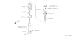 Пружина зад 05-08 20380SA330 SUBARU
