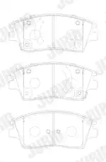 Тормозные колодки дисковые JURID 574012J