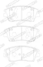 Тормозные колодки дисковые FERODO FDB5274