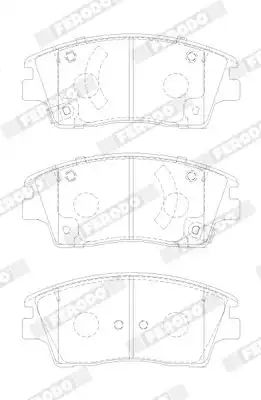 Тормозные колодки дисковые FERODO FDB5274