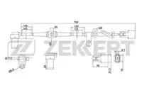Датчик ABS ZEKKERT SE-6086