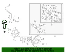 HOSE - BRAKE FRONT, RH 58732S1010 HYUNDAI