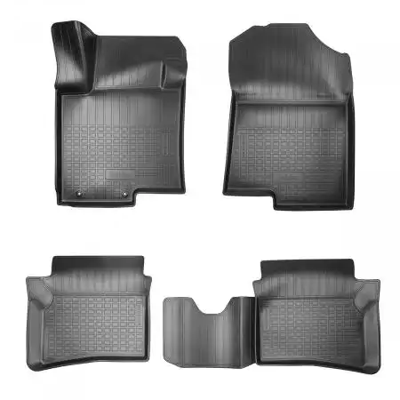 Коврики в салон NORPLAST NPA11C31035 Hyundai Bayon 2021-н.в. 4 шт., черный