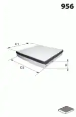 Салонный фильтр MECAFILTER EKR7003