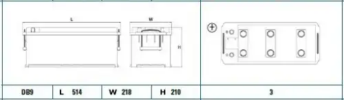 Аккумулятор DETA DG1705
