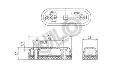 Контрольная лампа ABS 2908-90 ULO