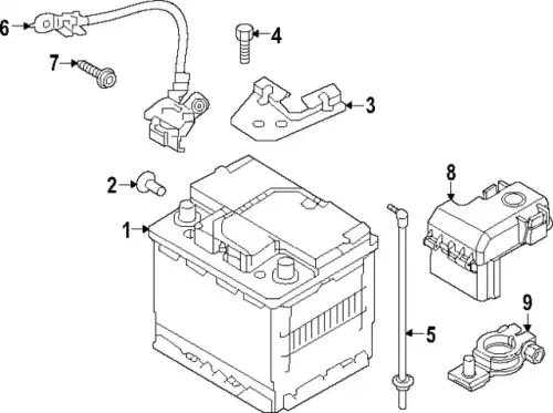 ХОМУТ БАТАРЕИ 37160CR000 KIA