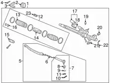 Рулевая тяга HONDA 53606S3Y023