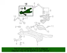 Рычаг подвески HONDA 52372SHJA02