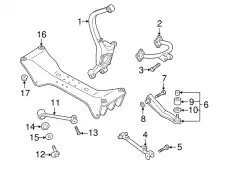Рычаг зад. galant e54a,e55a mb870330 MITSUBISHI