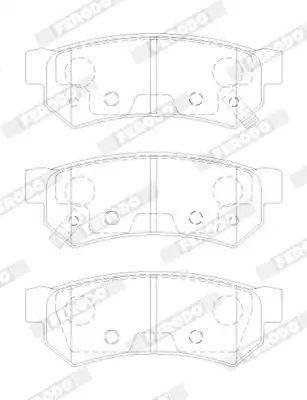 Тормозные колодки дисковые FERODO FDB5283