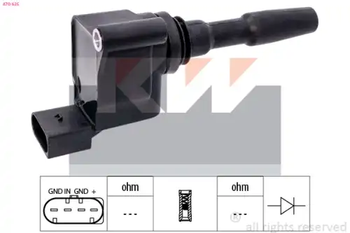 Катушка зажигания KW 470 635