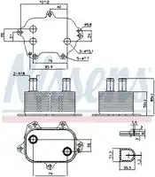 Радиатор кондиционера (конденсатор) NISSENS 91262