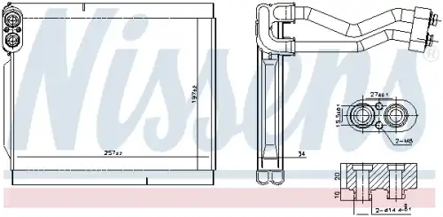 Испаритель, кондиционер 92380 NISSENS