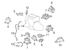подушка крепления двигателя 50820TA0A11 HONDA