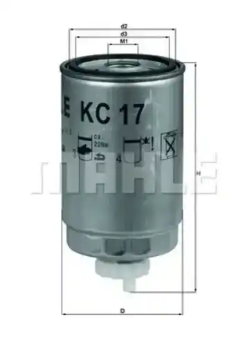Топливный фильтр KNECHT KC17