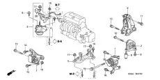 подушка крепления двигателя 50810S7C003 HONDA