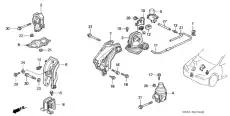 подушка крепления двигателя 50806SV4981 HONDA