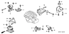 подушка крепления двигателя 50810S3VA01 HONDA