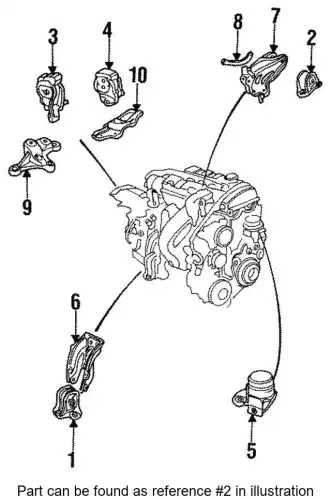 подушка крепления двигателя 50810SS0000 HONDA