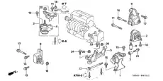 Подушка крепления двигателя HONDA 50810S7C981