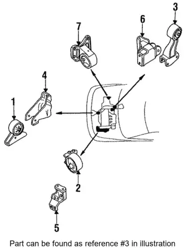 Подушка двигателя MB691491 MITSUBISHI