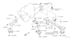 опора двигателя 113204W01A NISSAN