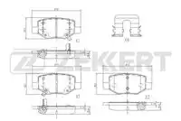 Колодки торм. диск. задн. Geely Coolray 18- BS-1177 ZEKKERT
