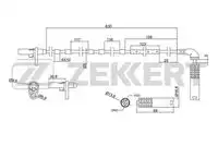 Датчик ABS ZEKKERT SE-6070